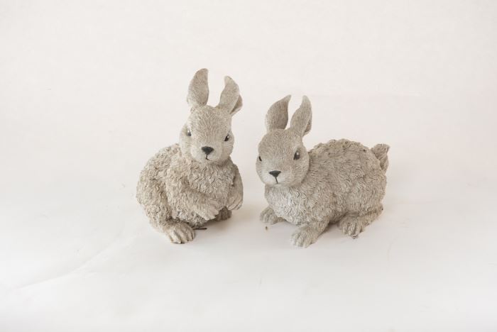Pair Of Rabbit Figurines 