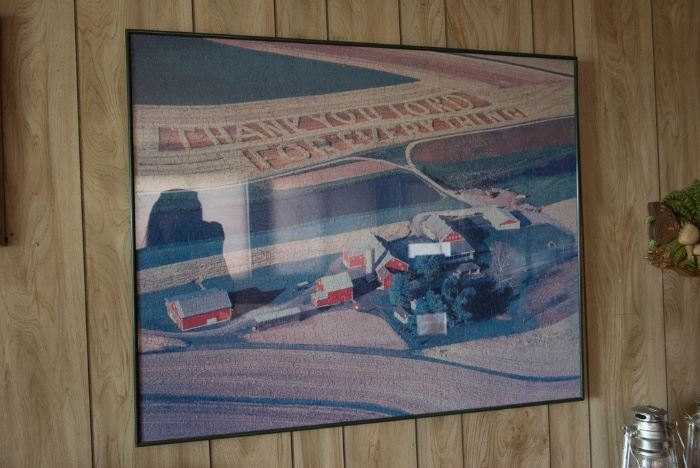 Framed Puzzle Picture Of A Farm