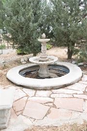 Outdoor Cement Fountain