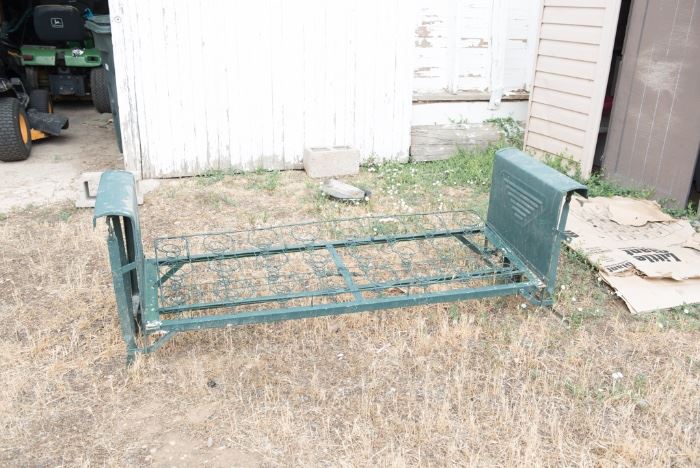 Vintage Metal Outdoor Glider Bench