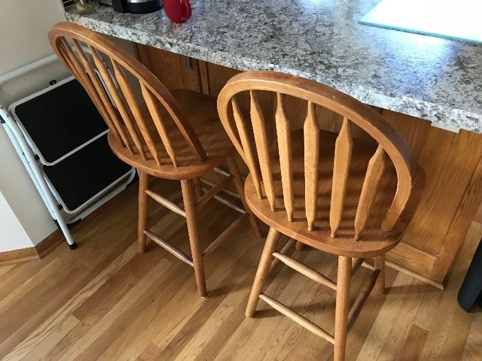 PAIR OF COUNTER STOOLS