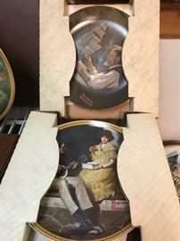 LARGE SELECTION OF BEAUTIFUL COLLECTORS PLATES  - NORMAN ROCKWELL - CHILDREN OF MEXICO - SUN-BONNET BABIES AND MORE
