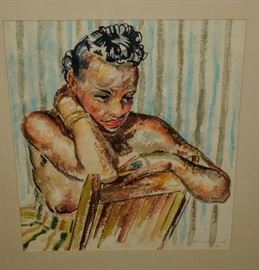 WATERCOLOR BY HOWARD CHURCH 1942