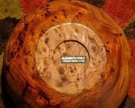 TURNED BURL WOOD BOWL  