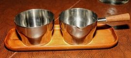 DANISH STAINLESS STEEL CREAM AND SUGAR SET