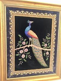 Beautiful Crewelwork Bird