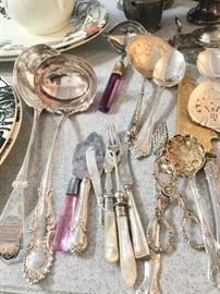 Assorted Antique & Vintage Serving Pcs 