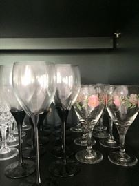 Hand Painted Stemware