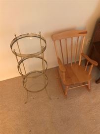 Small rocking chair and stand
