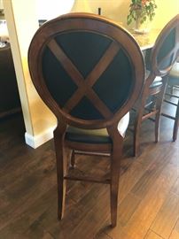 Back of bar stool