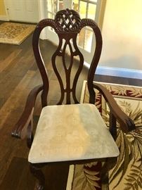 Dining room Chairs (2 arm and 4 standard)