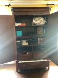 Inside of armoire