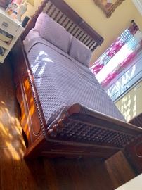 Offsite: Bed #2 Full Purchased from Havertys. Headboard, side boards and footboard