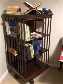19th century rotating book case
