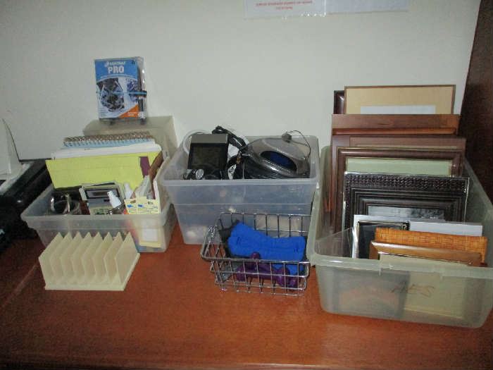 OFFICE SUPPLIES, PHOTO FRAMES, ELECTRONICS