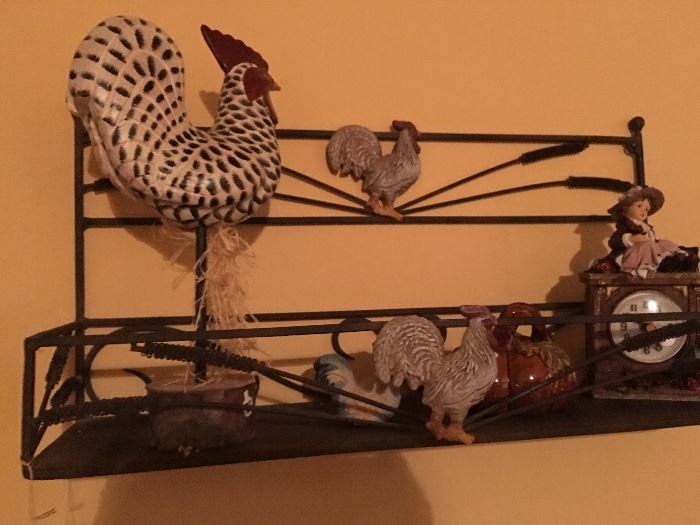 Iron Rooster Shelf 