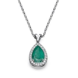 Emerald & Diamond Pendant