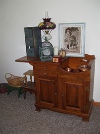 Dry sink and accent pieces