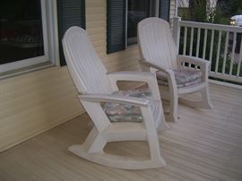 Meanwhile, back outside...  Rockers