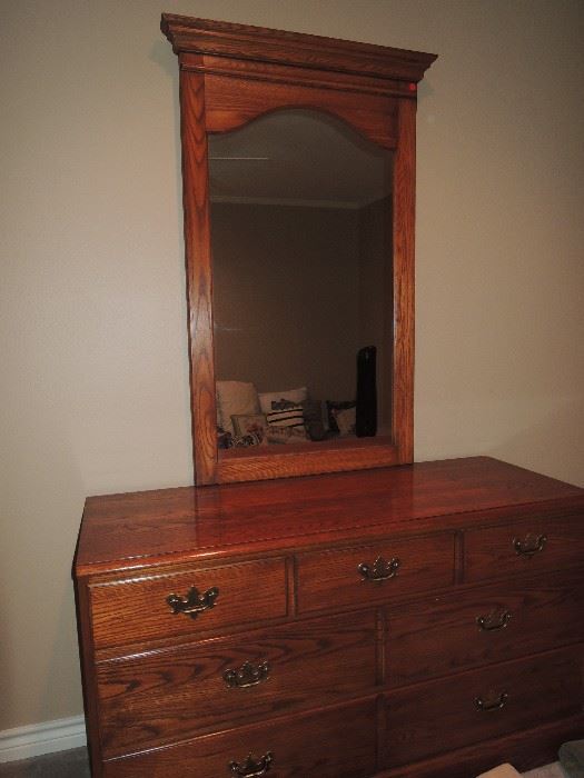 Dresser with mirror