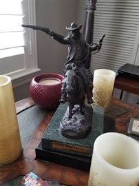 Bronze Statues: Fill Your Hands and War - by Carl Kauba. Wicked Pony by Remington