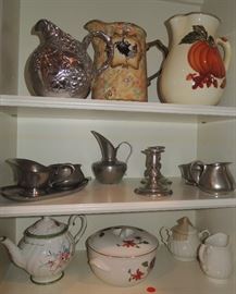 pitchers and tea pots