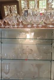 Waterford glasses and decanters