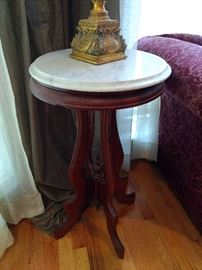 Nice marble top end table!  