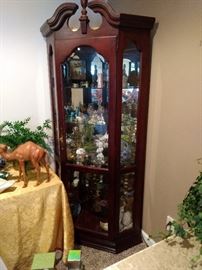 Super nice curio cabinet!!  Lots of small collectibles  too!