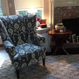 Kathy Adams Interiors wing back pair of chairs