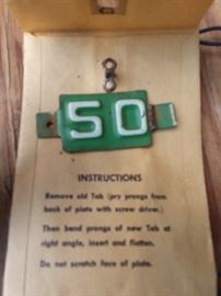 1950 license plate tag for missouri