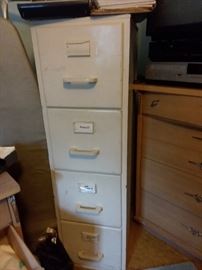 Wooden file cabinet