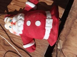Vintage Christmas light up Santa that works