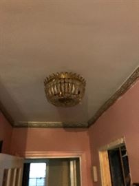 THERE ARE A PAIR OF THESE. Flush mount chandelier 