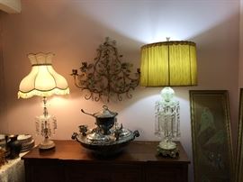Crystal Lustre or Luster Style Lamps