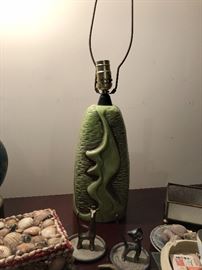 Mid Century Modern Chalkware Lamp