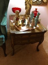 Vintage Bombe Style End Table