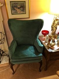 Vintage 1950's Mid Century Wingback chair