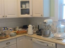 Lots of great kitchenware, pots, ceramics and machines