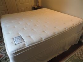 Hi quality king sized bed top, foundation and frame