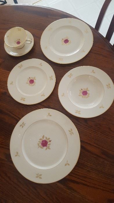 $32 a place setting - Lenox china - "Rhodora" There are 12 place settings
