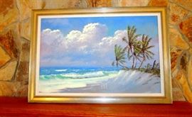 Highway man signed oil by an original founder's school artist---McClelland