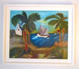 Original signed oil on canvas--old Indian River