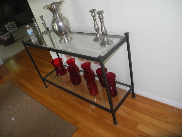 Entry way glass table