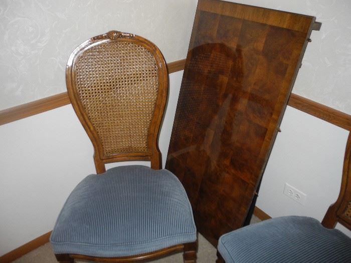 Dining room chairs and leaf