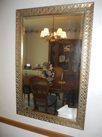 Gilded framed mirror