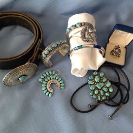 Navajo sterling and turquoise