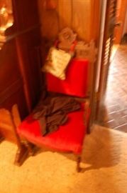 Antique Victorian Walnut Eastlake Parlor Chair