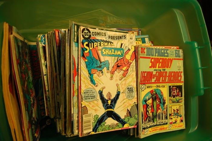 Tons of Vintage Comics, several tubs