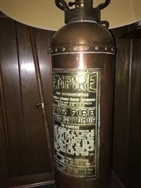 Antique Copper fire extinguisher lamp 